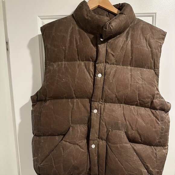 OlderBrother Waxed Puffer Vest (Rare) - Picture 1 of 3